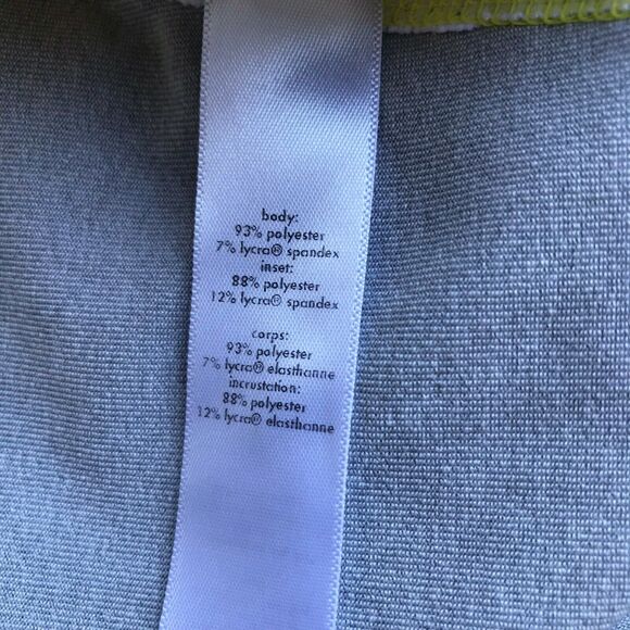 lucy Womens Tank Top Size XS Activewear Tech Endurance Reflective Gray Yellow - Picture 5 of 6